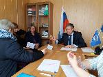 Прием депутата Саратовской областной Думы Александра Санинского