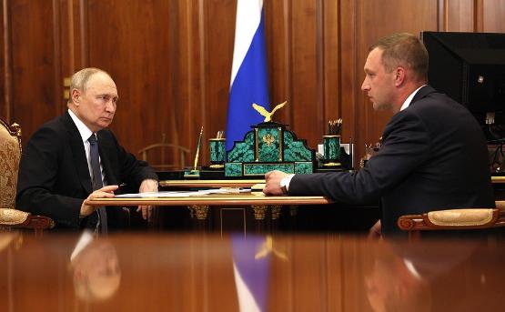 Встреча Романа Бусаргина и Владимира Путина